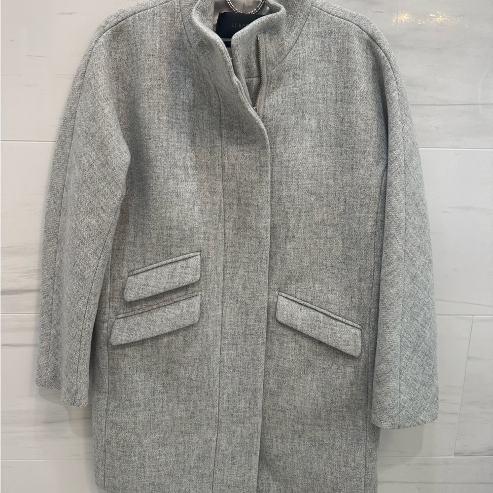 J. Crew Women's Heather Gray Pea Coat